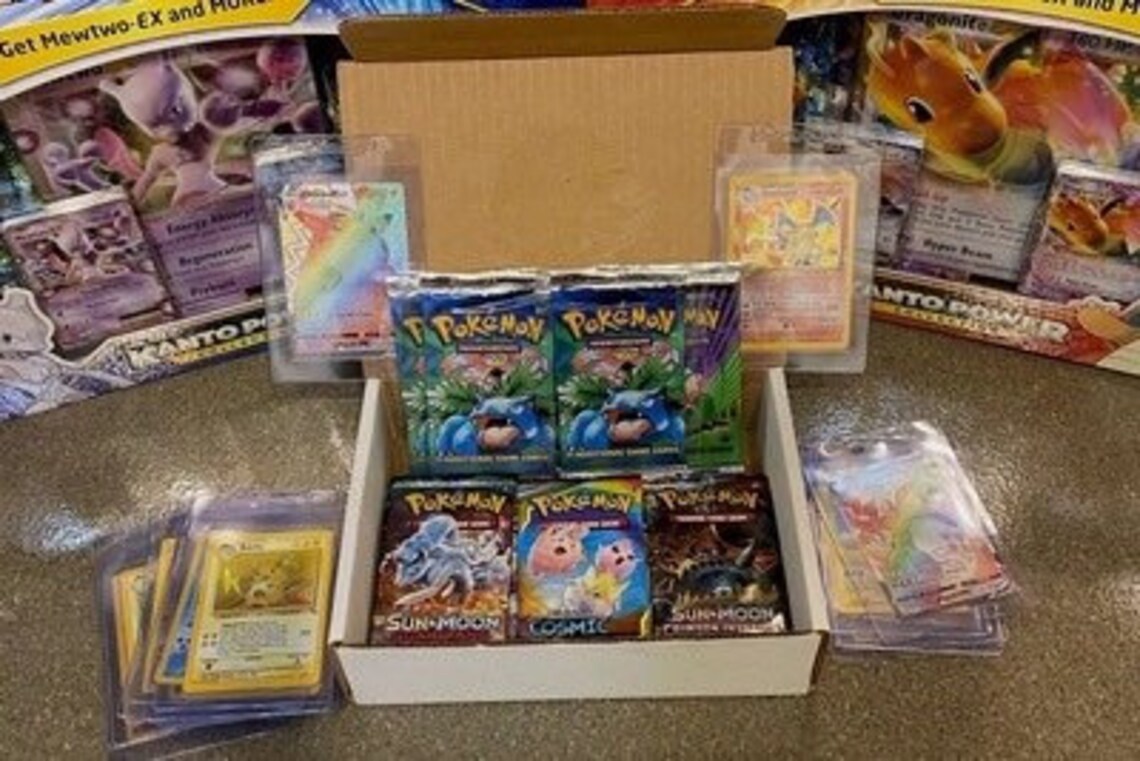 Pokémon Graded SLAB mystery box Vintage Card Etsy