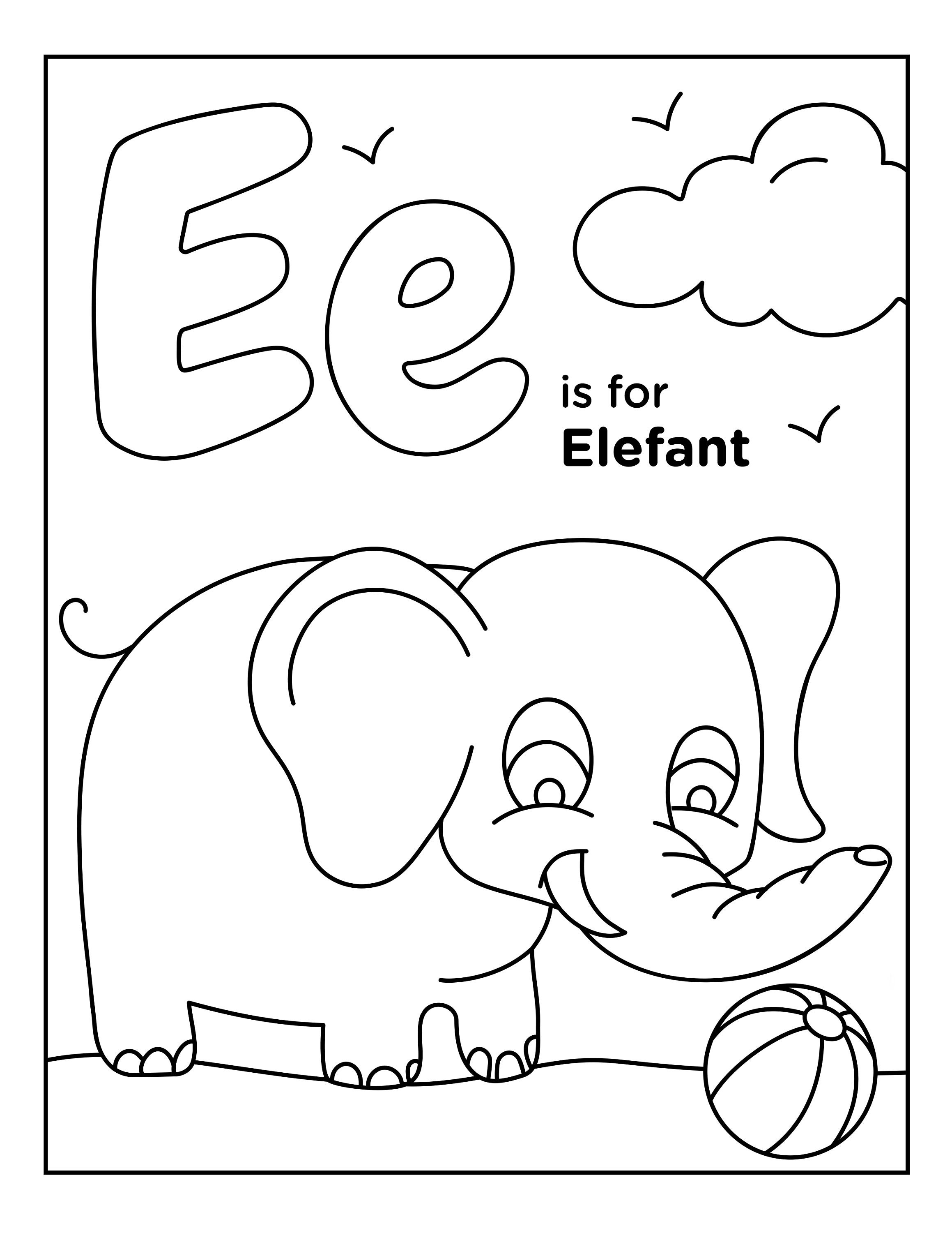 Animal Alphabet Coloring Pages Printable Alphabet Coloring | Etsy