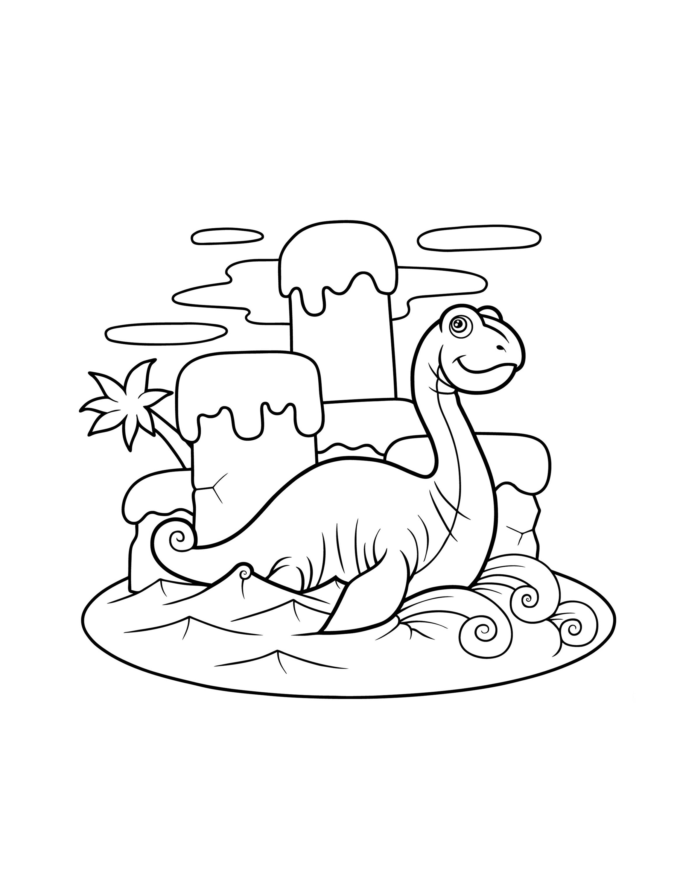 Dinosaur Coloring Pages for kids: 20 Unique Dinosaur design | Etsy