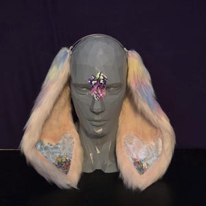 Custom Lop Rabbit Ears & Tail Cosplay Costume Accessories
