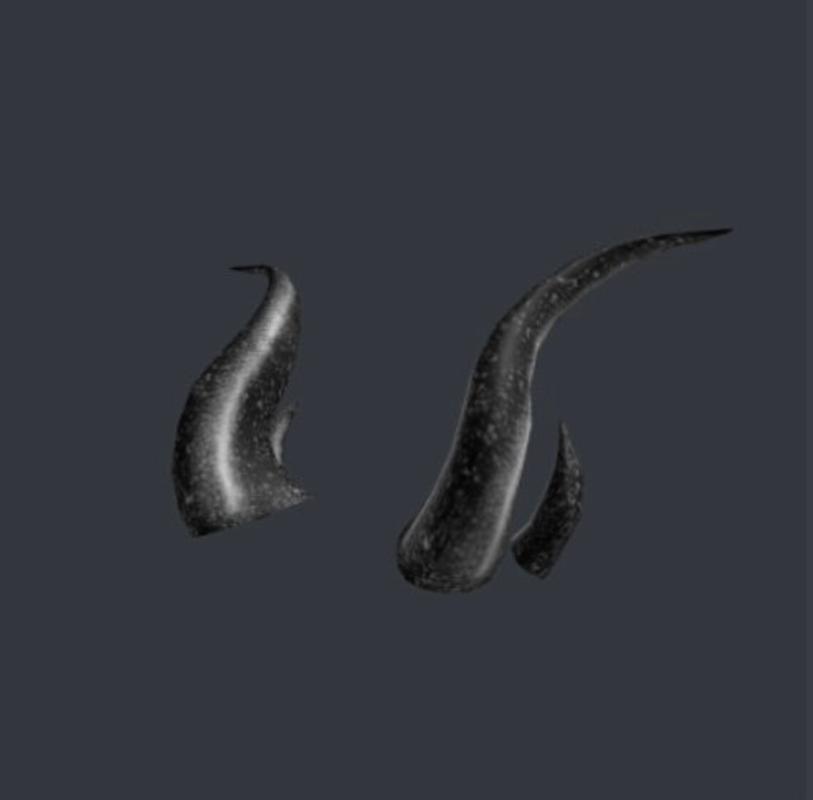 Roblox Limited Black Iron Horns Etsy