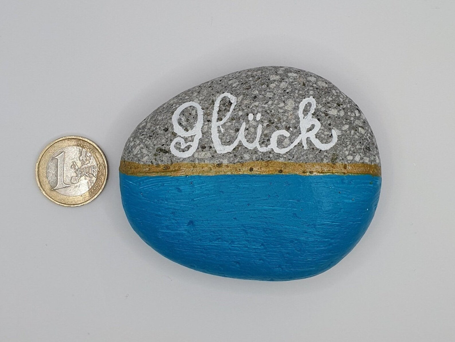 Bemalter Stein Sprüche Glück Glücksstein Etsy