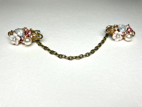 Sparkly Rhinestone Sweater Clip Sweater 