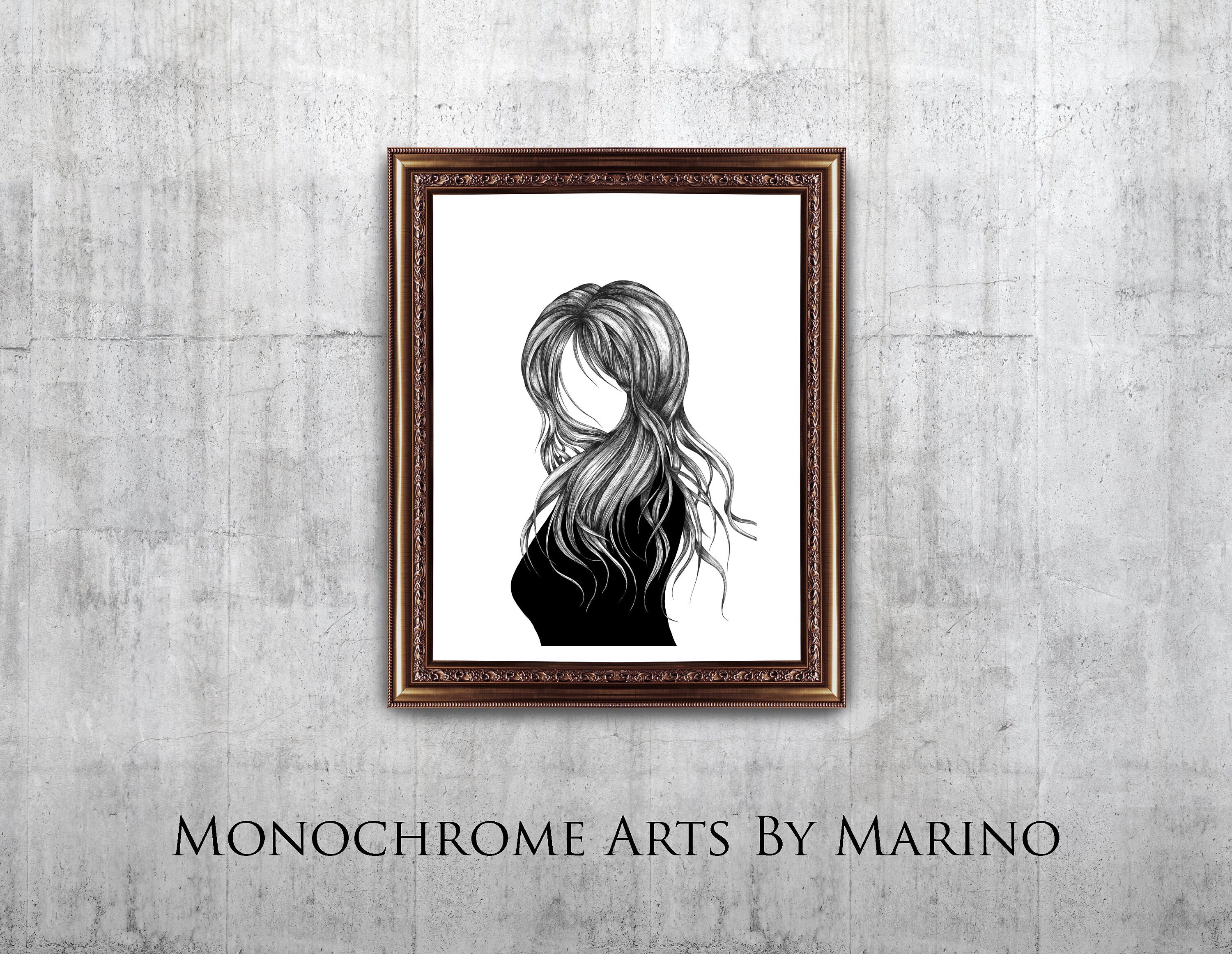 Black and White Art woman Emotional Abstract Art Etsy