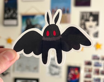 Mothman Sticker Cute Cryptid Waterproof Sticker 3.5”x2.5”