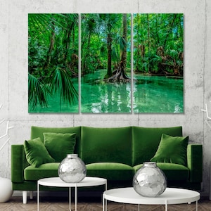 Tropischer Wald Leinwand Druck Tropischer Wald Leinwand Druck Tropischer Wald Wohnkultur Wandkunst