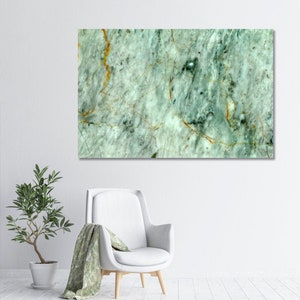 Grüne abstrakte Wand-Dekor-Leinwand für Haus Wandkunst, grüne Marmor-Leinwand-Kunst, graue abstrakte Muster-Leinwand Haus-Innenraum