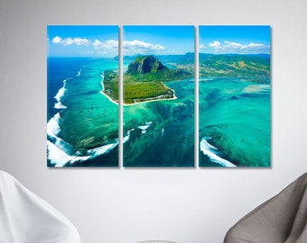 Mauritius Wall Art Large Canvas Mount Le Morne Brabant Multiple Sizes Print