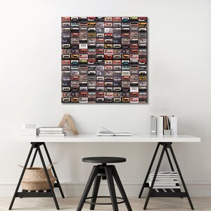 Retro Audio Cassette Print On Canvas Audio Tape Wall Art Music Poster
