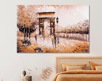 Paris Kunstwerk Paris Kunst Leinwand Druck Paris Wand Kunst Dekor Paris fertig zum Aufhängen Kunst