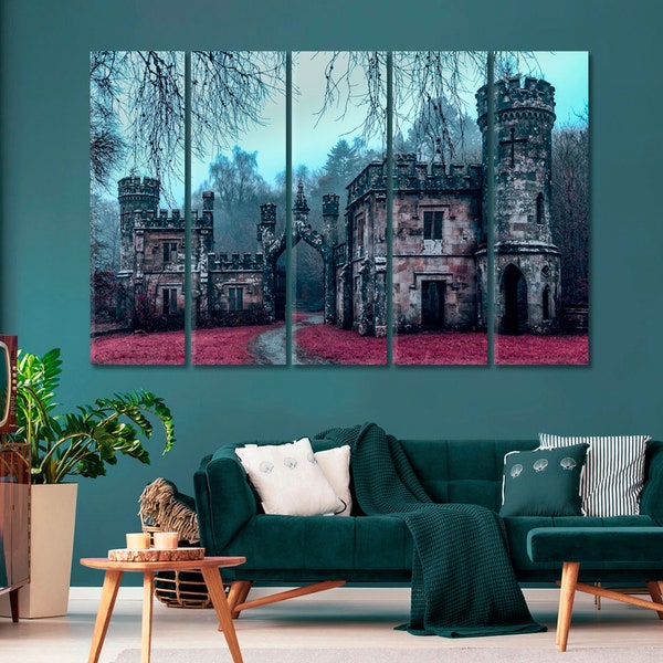 Ancient Castle Wall Art Etsy