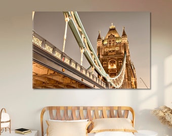 London Tower Bridge Wall Art Poster Print Canvas Home Decor