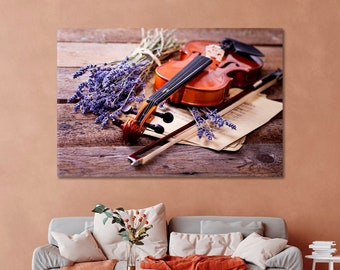 Violine Wandkunst Violine Kunstdrucke Violine Leinwand Kunst Musik Leinwanddruck