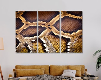 Slang canvas muurdecoratie Python lijst muurkunst