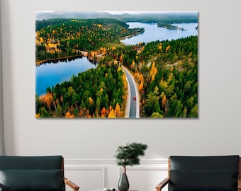 Lake Powell National Park Modern Wall Art Decor Lake Powell Canvas Print