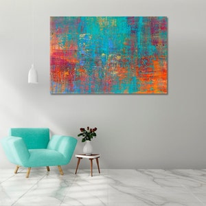 Modern Abstract Canvas Print Home Wall Art Decor, Colorful Pattern Canvas Prints, Contemporary Art, Large Canvas Artwork, Living Room Decor