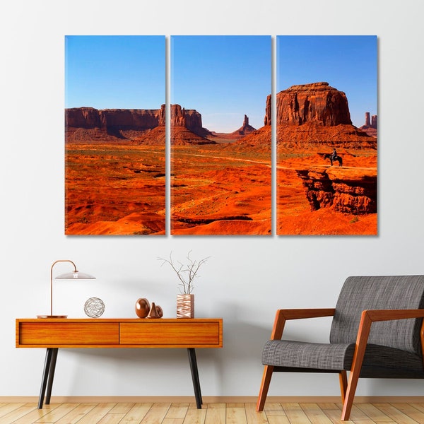 Monument Valley Canvas Home Decor Arizona Frame Wall Art Utah Print Navajo Tribal Park Art Ready to Hang