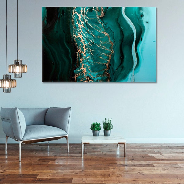 Turquoise Wall Art Etsy