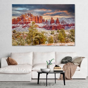 Arizona Red Rocks Wrapped Canvas Wall Art Print