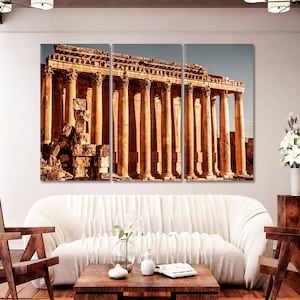 Jupiter&#39;s Temple Multiple Sizes Wrapped Canvas Temple of Jupiter Canvas Wall Art