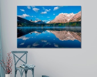 Wall Art Wedge Pond Kananaskis Alberta Canada Wrapped Canvas Wall Decor Print