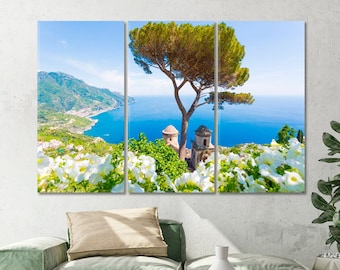 Amalfi Coast Canvas Print Amalfi Coast Wall Decor Italy Wall Art Home Decor