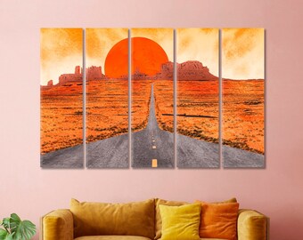 Impressão em tela Monument Valley, arte de parede, pôster dos EUA.