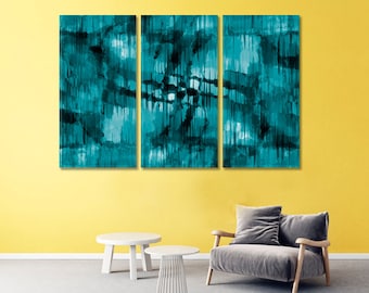 Modern Abstract Canvas Print Home Wall Art Decor Colorful - Etsy