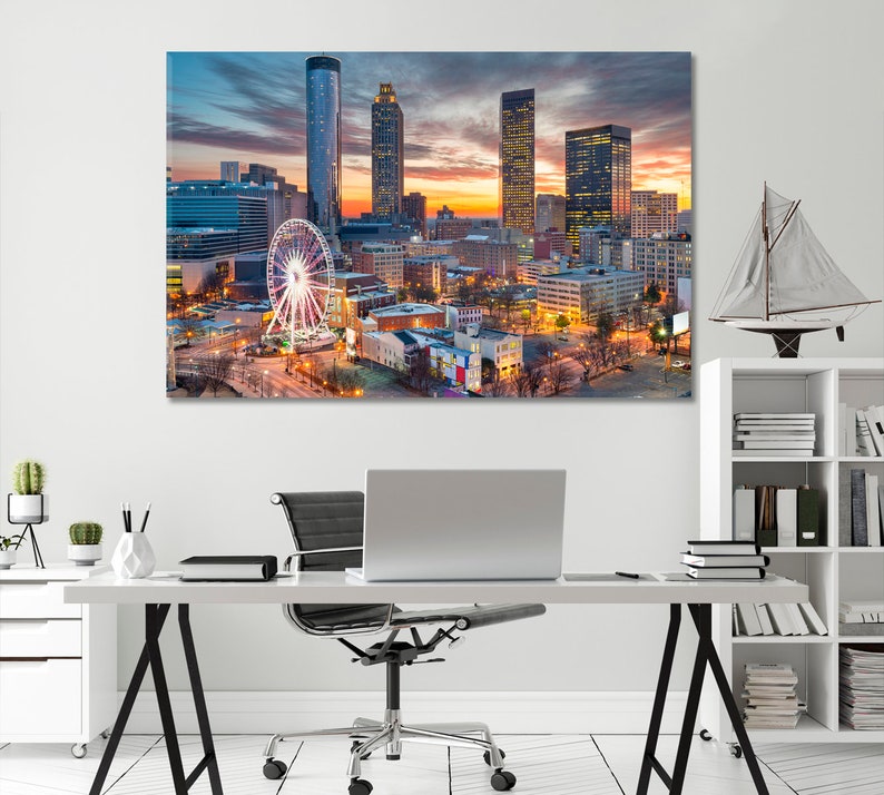 Atlanta Canvas Home Wall Art Print, Canvas Art Print, USA