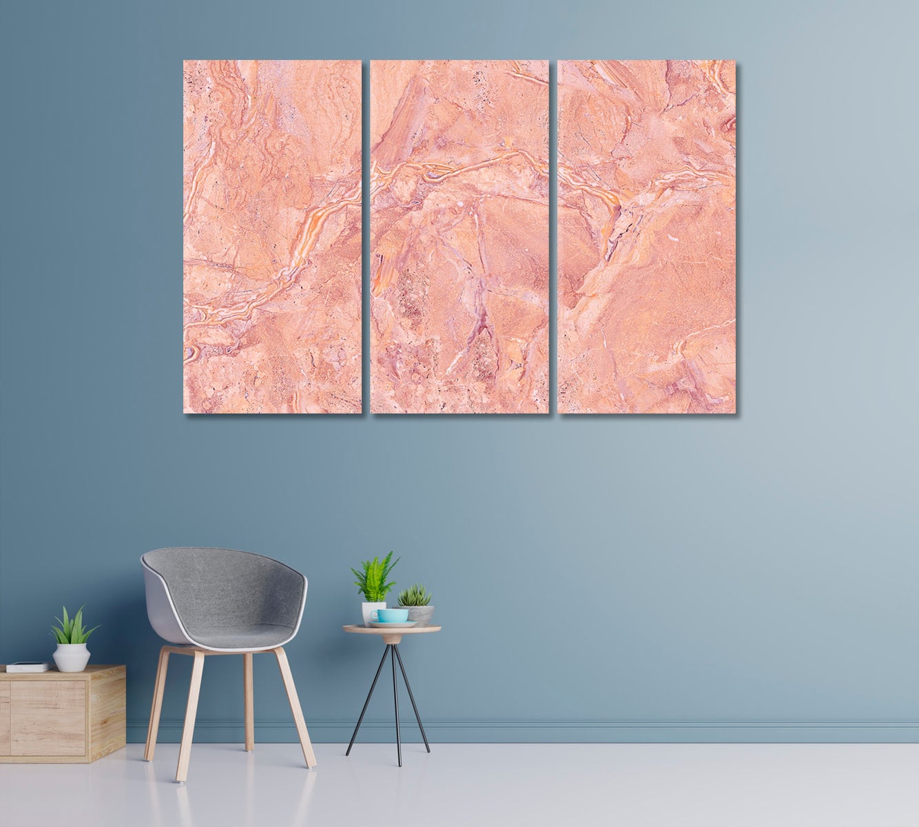 Pink Abstract Art Canvas Print Pink Modern Wall Art Prints Etsy