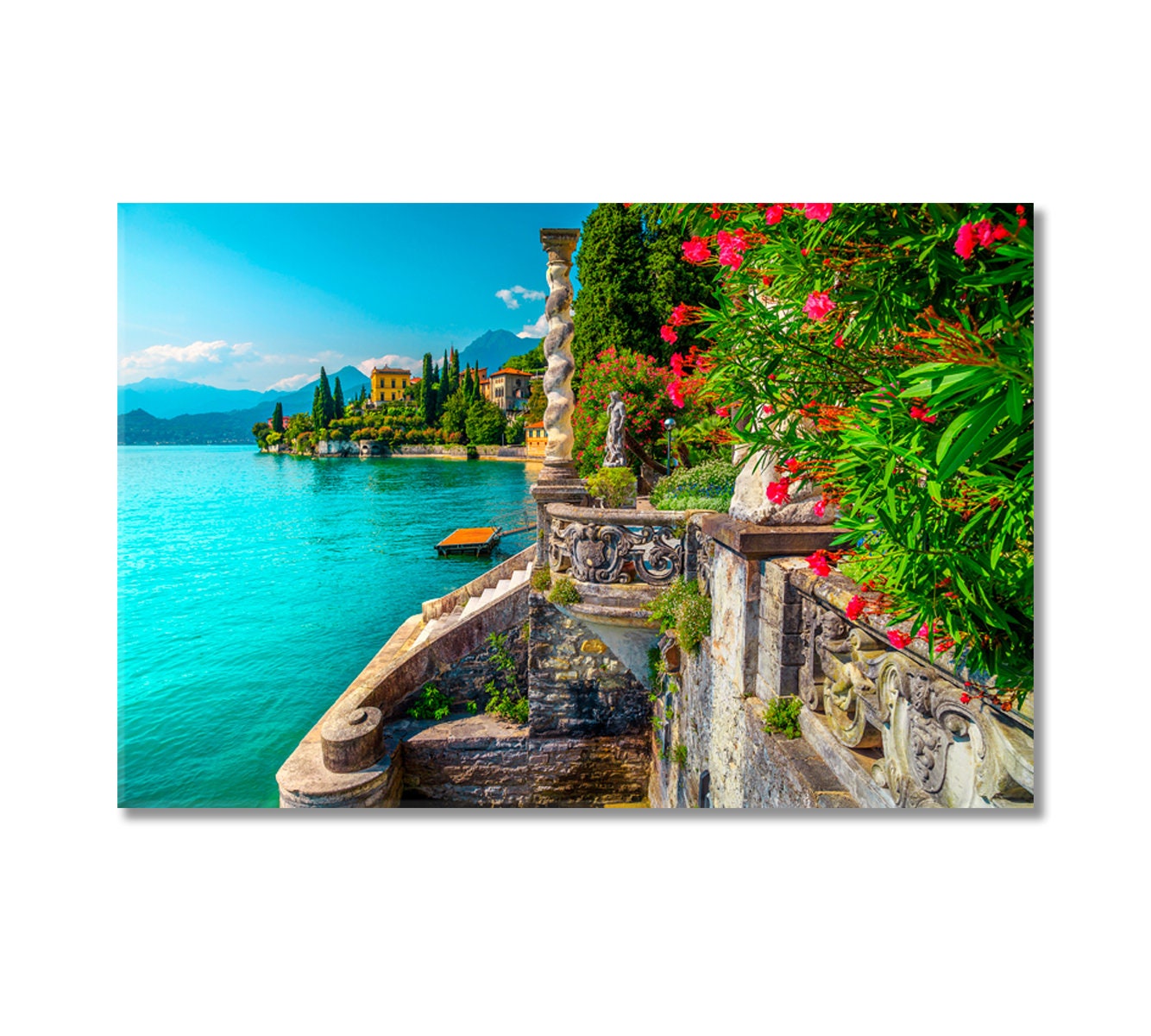 Lake Como Canvas Print Lake Como Wall Art Canvas Italy Canvas Art Wall ...