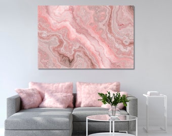 Abstract Rose Onyx Art Canvas Print for Wall Decor, Abstract Art, Modern Wall Art Multi Panel