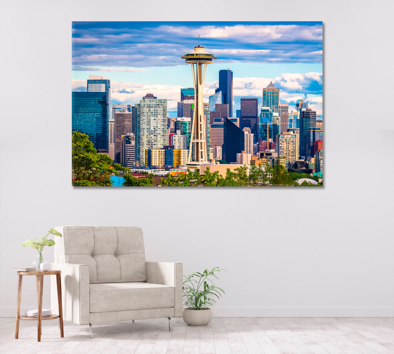 Seattle Canvas Art Print USA Wowntown Skyline Canvas Art Etsy UK