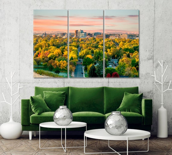 Tableau Canvas Panoramique Architecture Urbaine - Déco Murale Moderne Pour Salon, Bureau