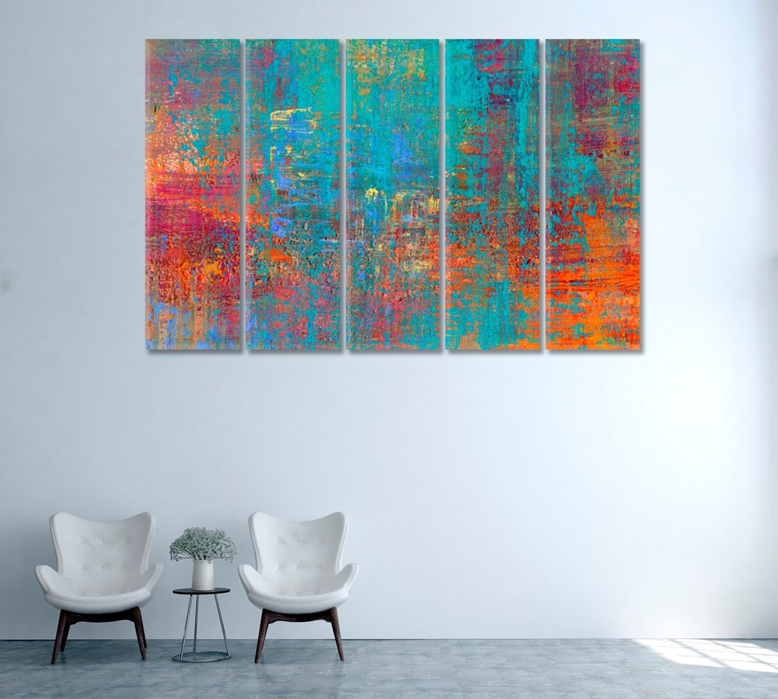 Modern Abstract Canvas Print Home Wall Art Decor Colorful - Etsy