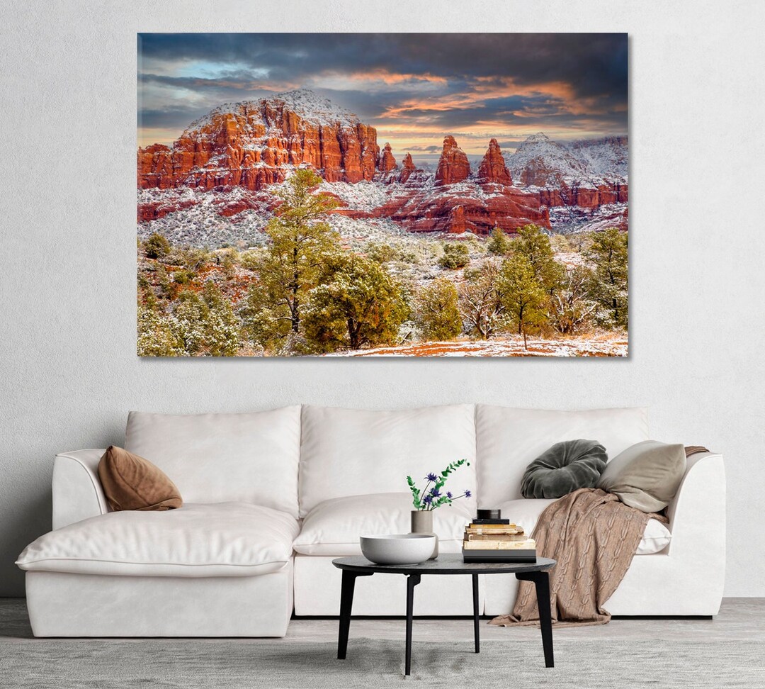 Arizona Red Rocks Wrapped Canvas Wall Art Print - Etsy