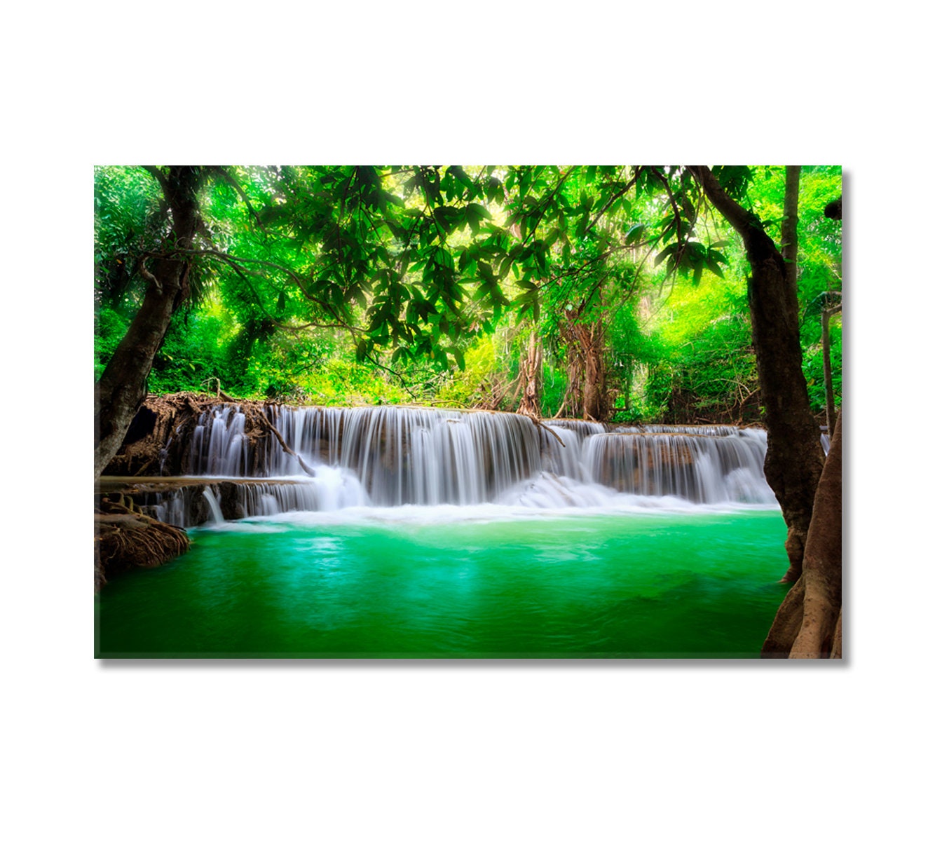 Thailand Waterfall Wall Art Decor Canvas Print Waterfall Ready - Etsy