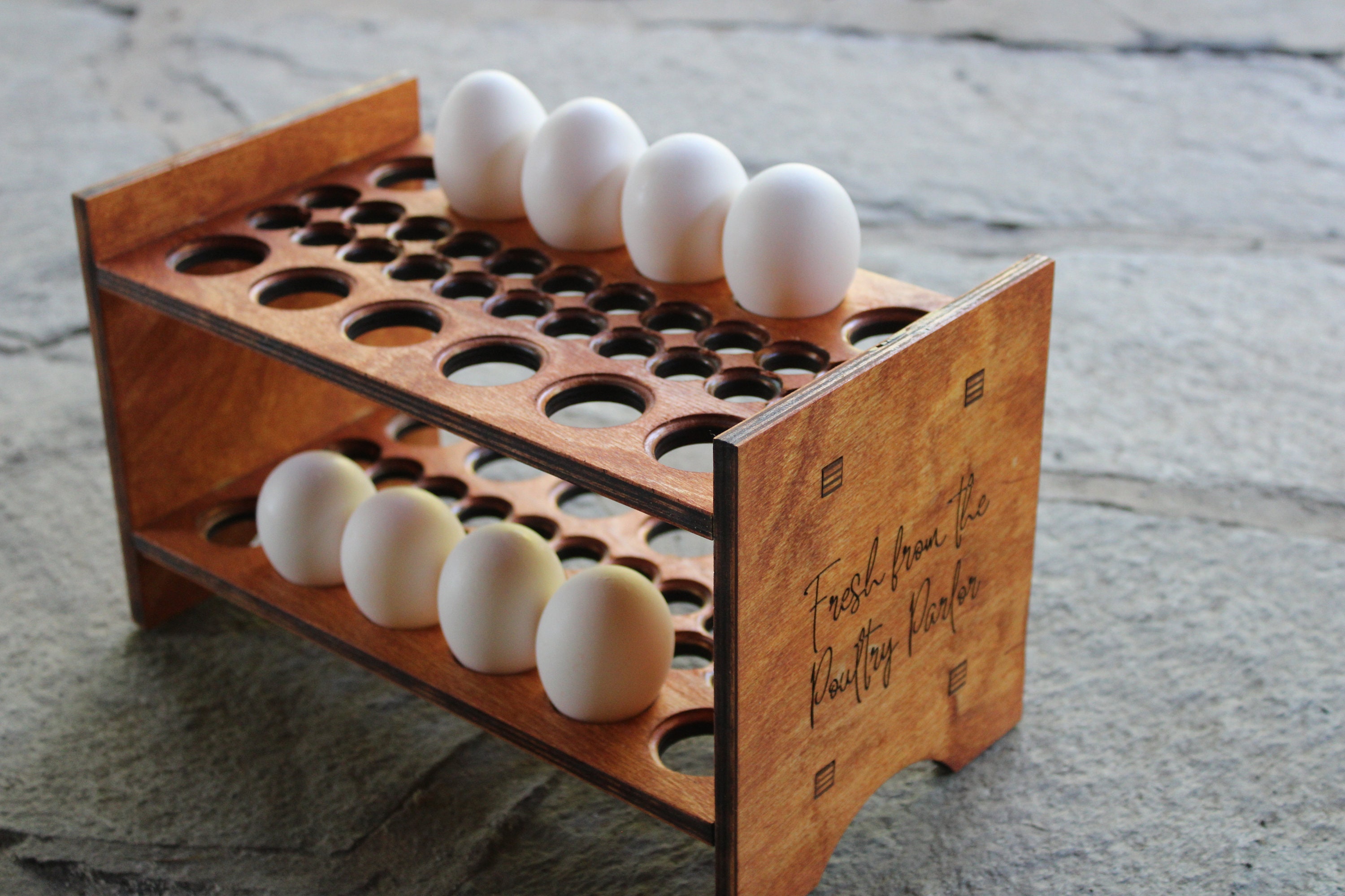 Quail Stackable Egg Holder Countertop, Chicken Egg Holder