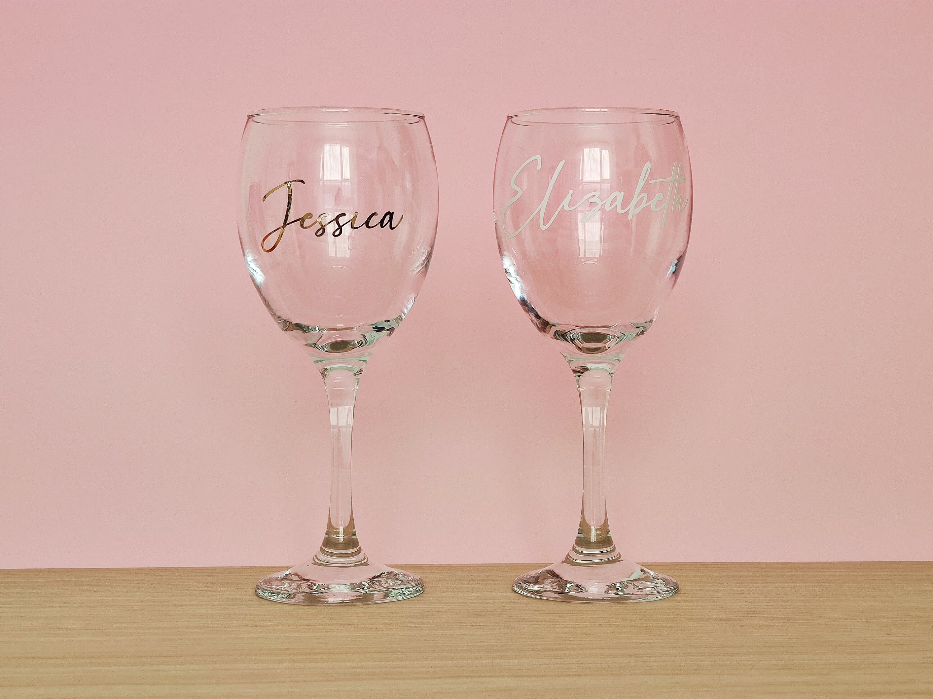 Wedding Glass Decal Custom Name Stickers Vine Glass Sticker Etsy