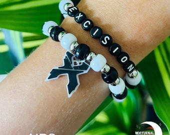 X DJ Inspired Kandi Charm Bracelet | Rave Accessory, Festival Accessory