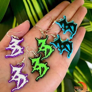 ZD Inspired Earrings, Customizable! | Rave Accessory, Festival Accessory
