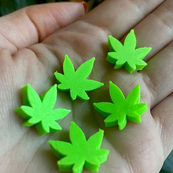 Weed Leaf Kandi Beads