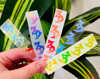 Zeds Dead Inspired Holographic Mini Stickers | Rave Gift, Face Sticker, Laptop Sticker, Decorative Sticker, Rave Accessory