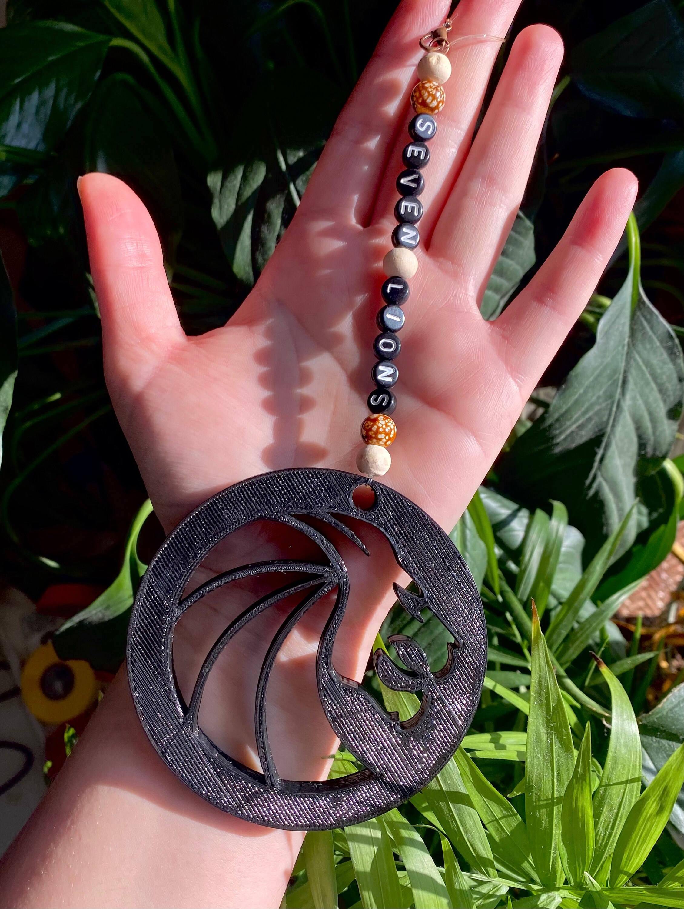 Ornaments Seven Lions Inspired Rear View Mirror Ornament Home Décor