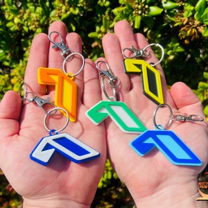 Anjuna Logo Inspired Keychain | Assorted Colors, Customizations Available!