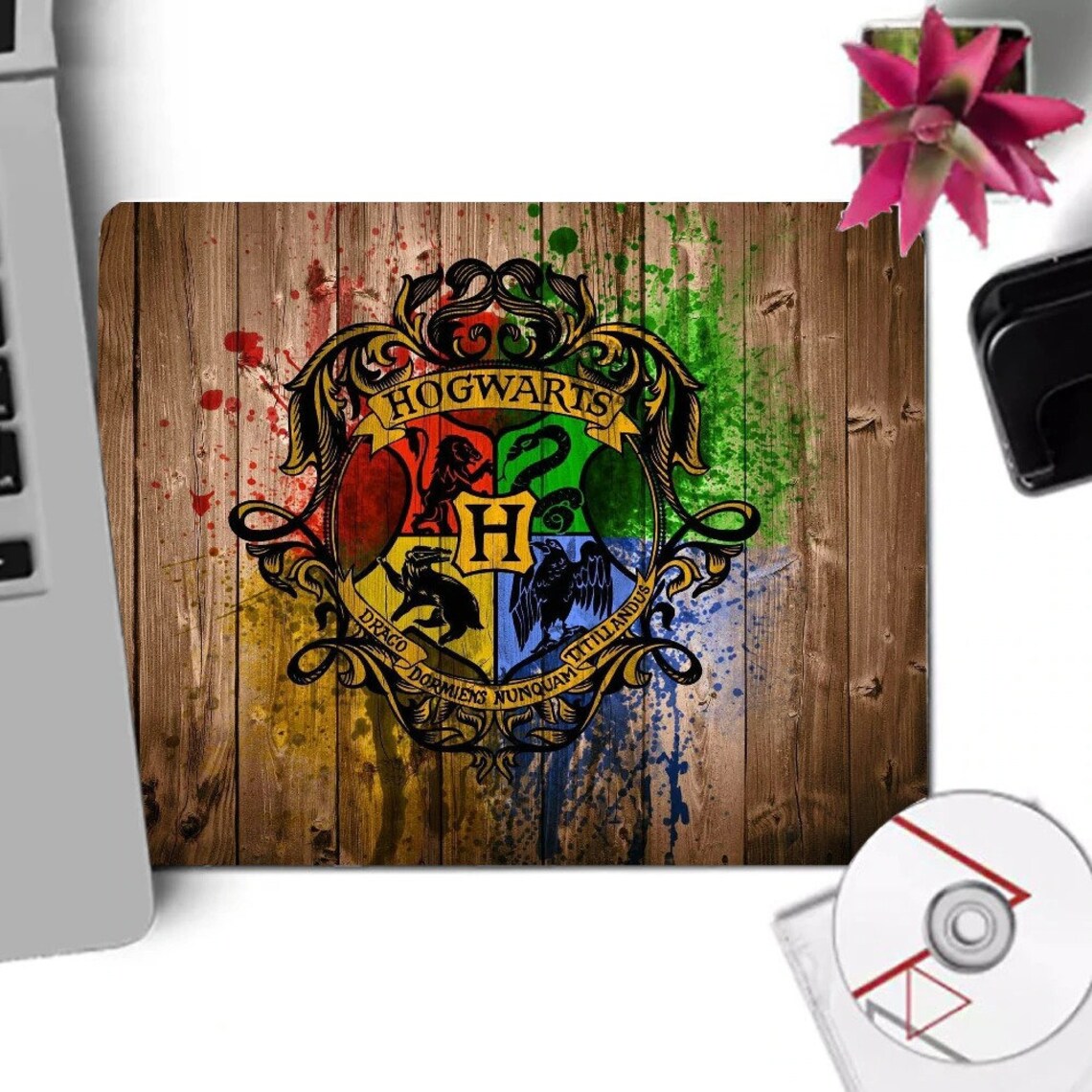 Harry Potter Mouse Pad Hogwarts Mouse Pad Draco Malfoy Mouse Etsy