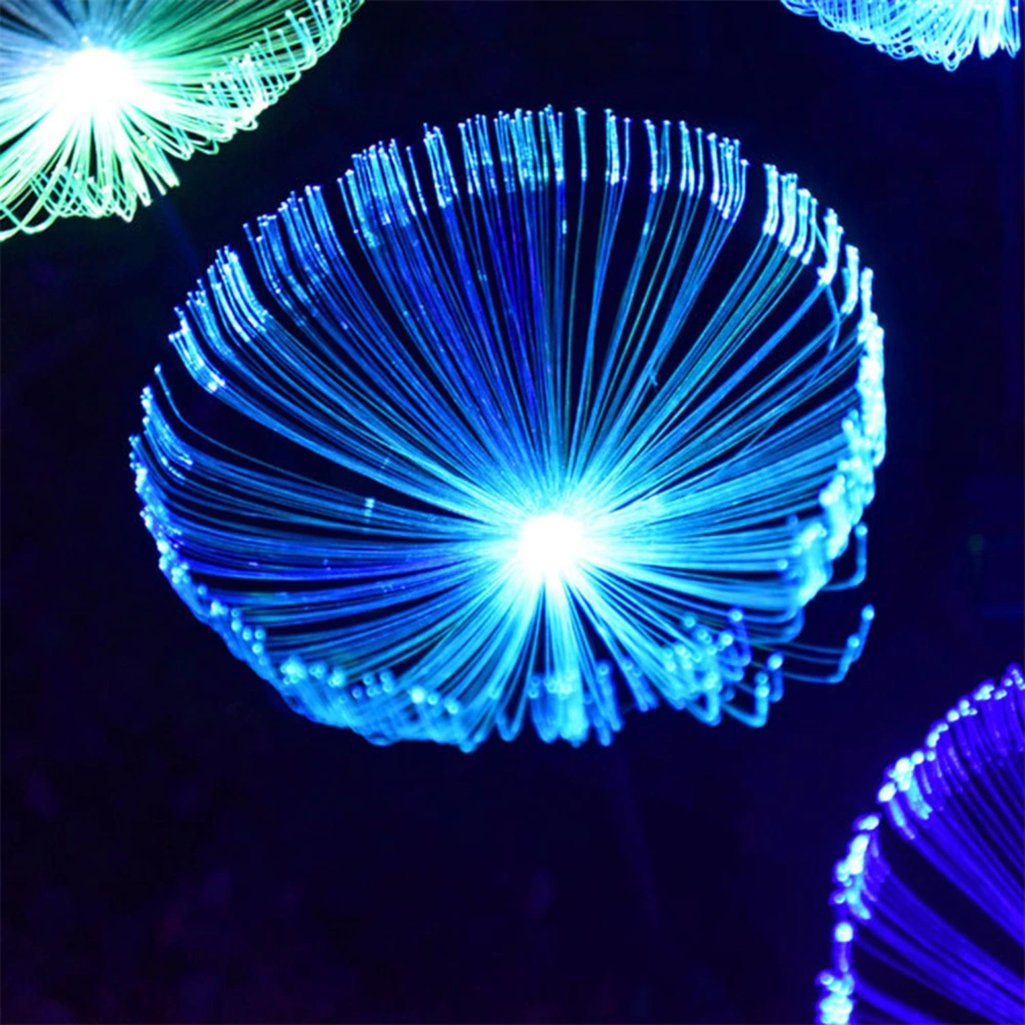 Solar jellyfish light waterproof Outdoor sunlight powered Etsy