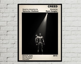 CREED POSTER - Movie Poster - Mid Century Modern Poster - Minimalist Poster - Printable Art - Digital Art - Home Decor - Wall Art - Rocky