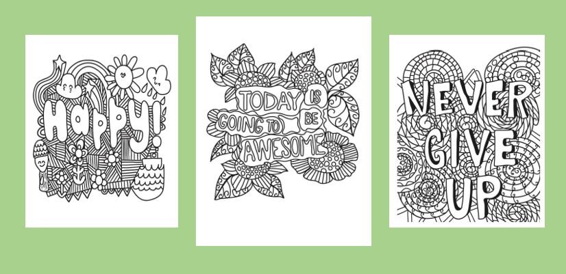inspirational colouring pages colouring in coloring pages etsy