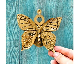 Solid Brass Butterfly Door Knocker